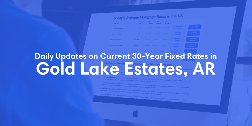 The Current Average 30-Year Fixed Mortgage Rates in Gold Lake Estates, AR - Updated: Fri, May 17, 2024