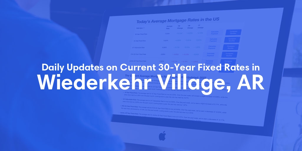 The Current Average 30-Year Fixed Mortgage Rates in Wiederkehr Village, AR - Updated: Fri, May 17, 2024
