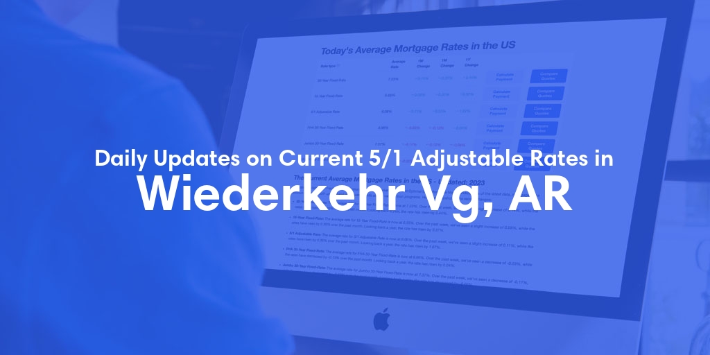 The Current Average 5/1 Adjustable Mortgage Rates in Wiederkehr Vg, AR - Updated: Thu, May 23, 2024