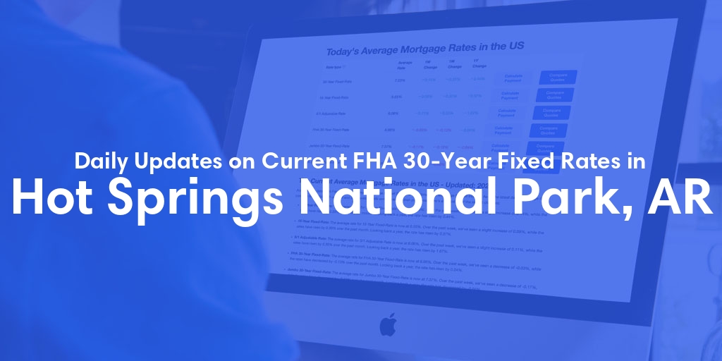 The Current Average FHA 30-Year Fixed Mortgage Rates in Hot Springs National Park, AR - Updated: Fri, May 17, 2024