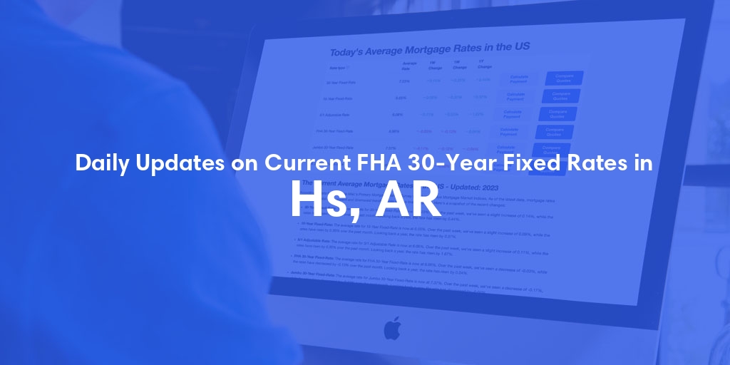 The Current Average FHA 30-Year Fixed Mortgage Rates in Hs, AR - Updated: Fri, May 17, 2024