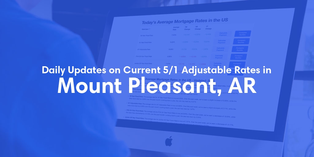 The Current Average 5/1 Adjustable Mortgage Rates in Mount Pleasant, AR - Updated: Fri, May 24, 2024