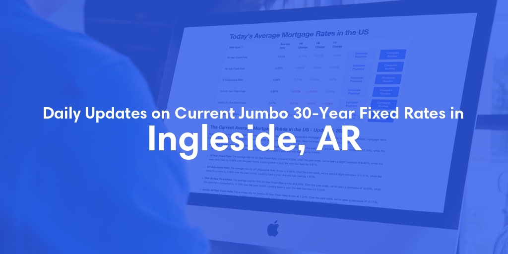The Current Average Jumbo 30-Year Fixed Mortgage Rates in Ingleside, AR - Updated: Wed, May 15, 2024