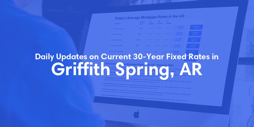 The Current Average 30-Year Fixed Mortgage Rates in Griffith Spring, AR - Updated: Fri, May 17, 2024