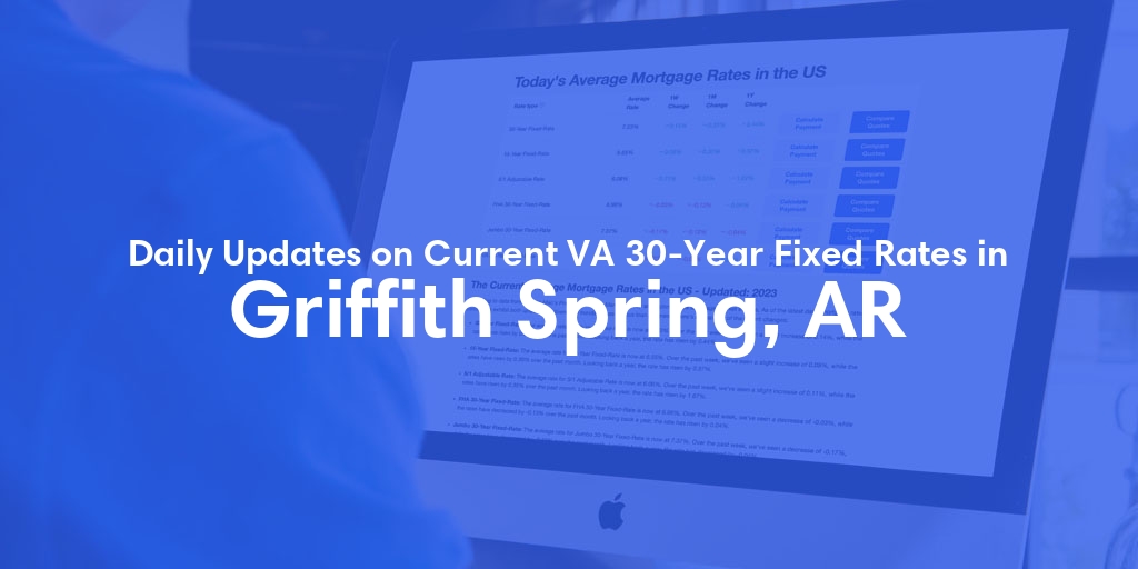 The Current Average VA 30-Year Fixed Mortgage Rates in Griffith Spring, AR - Updated: Fri, May 3, 2024