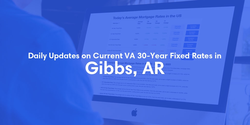 The Current Average VA 30-Year Fixed Mortgage Rates in Gibbs, AR - Updated: Tue, May 7, 2024