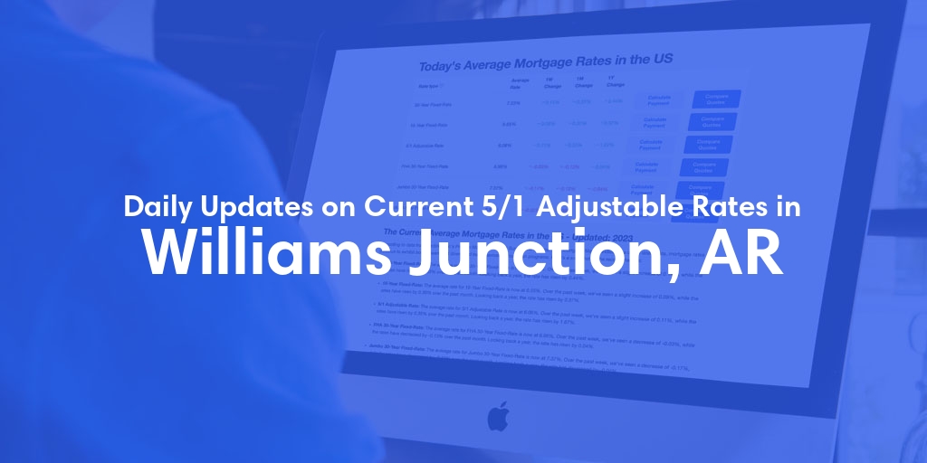 The Current Average 5/1 Adjustable Mortgage Rates in Williams Junction, AR - Updated: Tue, May 21, 2024