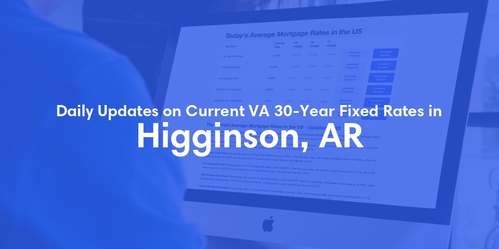 The Current Average VA 30-Year Fixed Mortgage Rates in Higginson, AR - Updated: Sat, May 4, 2024