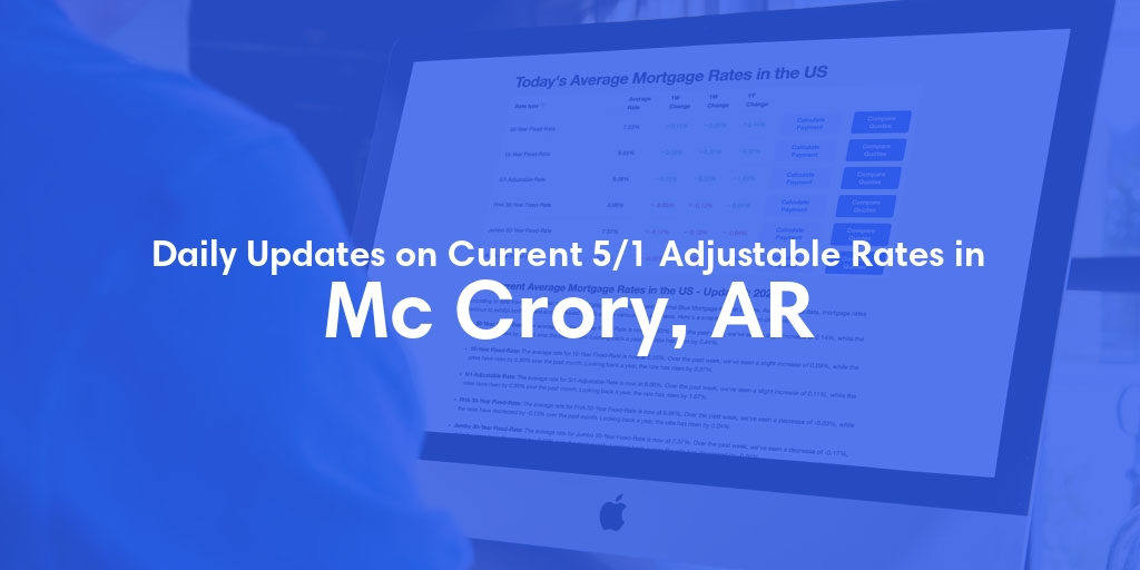 The Current Average 5/1 Adjustable Mortgage Rates in Mc Crory, AR - Updated: Fri, May 17, 2024