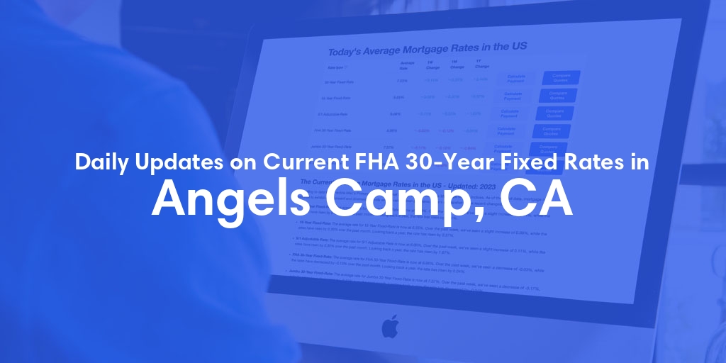 The Current Average FHA 30-Year Fixed Mortgage Rates in Angels Camp, CA - Updated: Mon, May 13, 2024