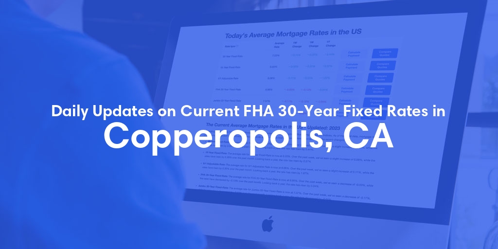 The Current Average FHA 30-Year Fixed Mortgage Rates in Copperopolis, CA - Updated: Wed, May 15, 2024