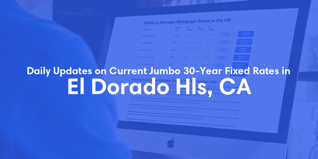 The Current Average Jumbo 30-Year Fixed Mortgage Rates in El Dorado Hls, CA - Updated: Thu, May 16, 2024