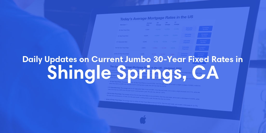 The Current Average Jumbo 30-Year Fixed Mortgage Rates in Shingle Springs, CA - Updated: Sun, May 19, 2024