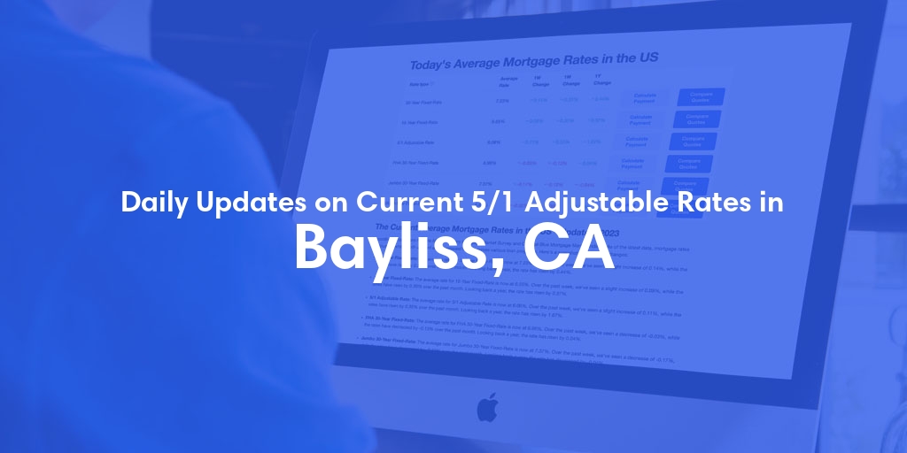 The Current Average 5/1 Adjustable Mortgage Rates in Bayliss, CA - Updated: Sat, May 18, 2024