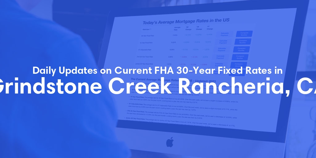 The Current Average FHA 30-Year Fixed Mortgage Rates in Grindstone Creek Rancheria, CA - Updated: Sun, May 19, 2024