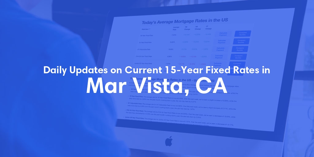 The Current Average 15-Year Fixed Mortgage Rates in Mar Vista, CA - Updated: Thu, May 9, 2024