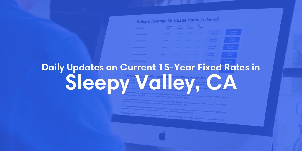 The Current Average 15-Year Fixed Mortgage Rates in Sleepy Valley, CA - Updated: Thu, May 9, 2024