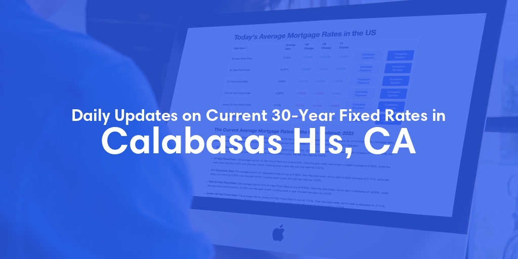 The Current Average 30-Year Fixed Mortgage Rates in Calabasas Hls, CA - Updated: Thu, May 9, 2024