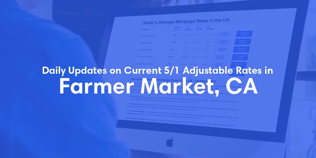 The Current Average 5/1 Adjustable Mortgage Rates in Farmer Market, CA - Updated: Thu, May 9, 2024