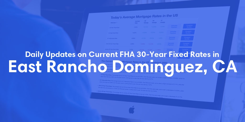 The Current Average FHA 30-Year Fixed Mortgage Rates in East Rancho Dominguez, CA - Updated: Thu, May 9, 2024