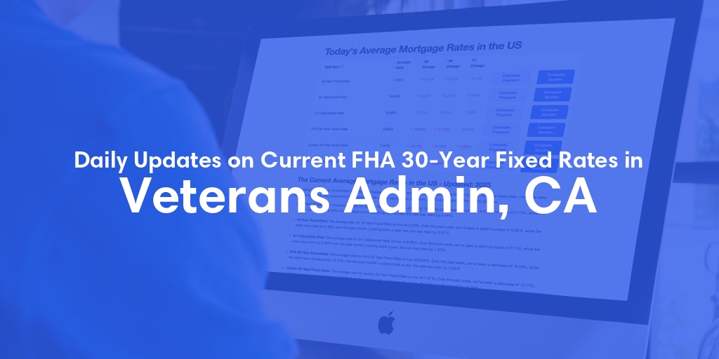 The Current Average FHA 30-Year Fixed Mortgage Rates in Veterans Admin, CA - Updated: Thu, May 9, 2024