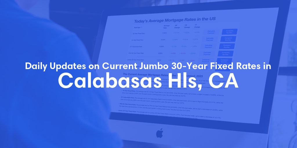 The Current Average Jumbo 30-Year Fixed Mortgage Rates in Calabasas Hls, CA - Updated: Thu, May 9, 2024