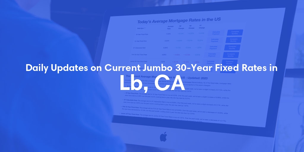 The Current Average Jumbo 30-Year Fixed Mortgage Rates in Lb, CA - Updated: Thu, May 9, 2024