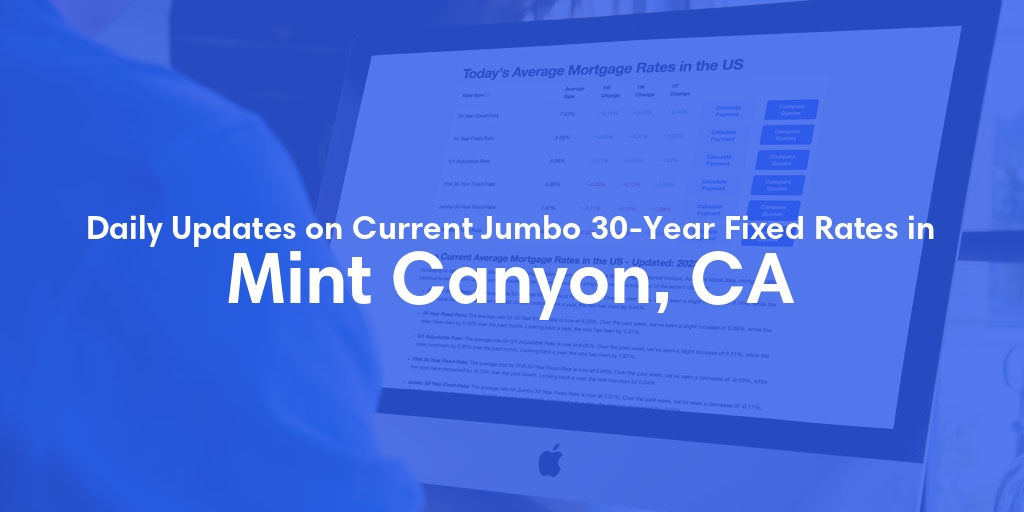 The Current Average Jumbo 30-Year Fixed Mortgage Rates in Mint Canyon, CA - Updated: Thu, May 9, 2024