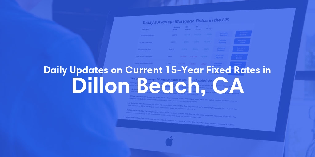 The Current Average 15-Year Fixed Mortgage Rates in Dillon Beach, CA - Updated: Sat, May 18, 2024