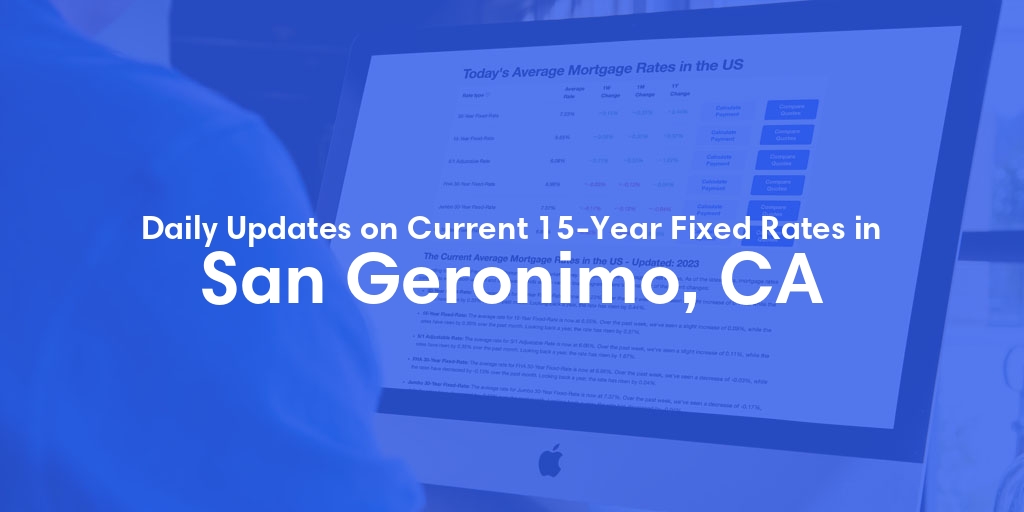 The Current Average 15-Year Fixed Mortgage Rates in San Geronimo, CA - Updated: Thu, May 23, 2024