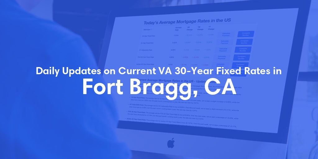 The Current Average VA 30-Year Fixed Mortgage Rates in Fort Bragg, CA - Updated: Thu, May 2, 2024