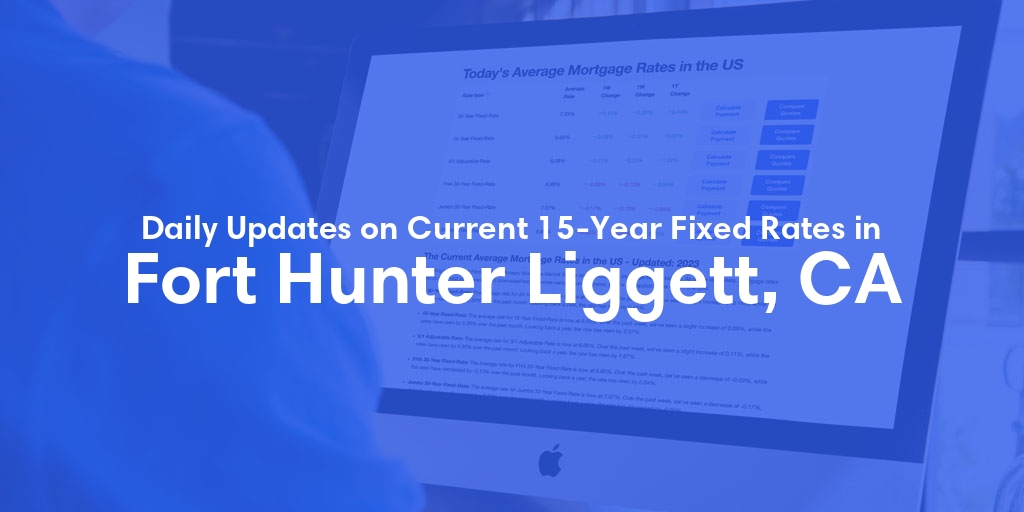 The Current Average 15-Year Fixed Mortgage Rates in Fort Hunter Liggett, CA - Updated: Fri, May 17, 2024