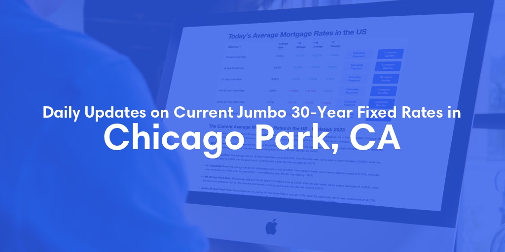 The Current Average Jumbo 30-Year Fixed Mortgage Rates in Chicago Park, CA - Updated: Sun, May 19, 2024