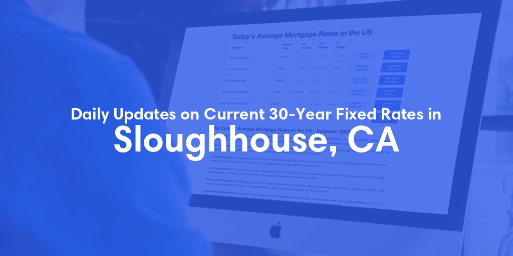 The Current Average 30-Year Fixed Mortgage Rates in Sloughhouse, CA - Updated: Sun, May 19, 2024