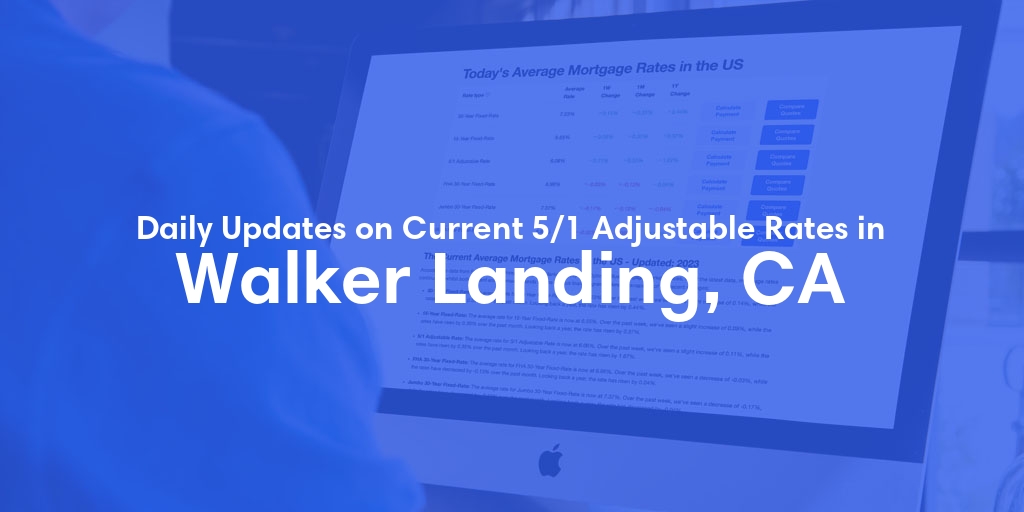 The Current Average 5/1 Adjustable Mortgage Rates in Walker Landing, CA - Updated: Fri, May 17, 2024