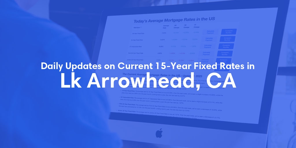 The Current Average 15-Year Fixed Mortgage Rates in Lk Arrowhead, CA - Updated: Sun, May 19, 2024