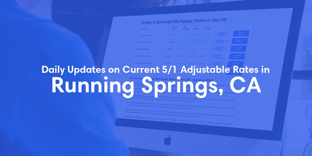The Current Average 5/1 Adjustable Mortgage Rates in Running Springs, CA - Updated: Sun, May 19, 2024