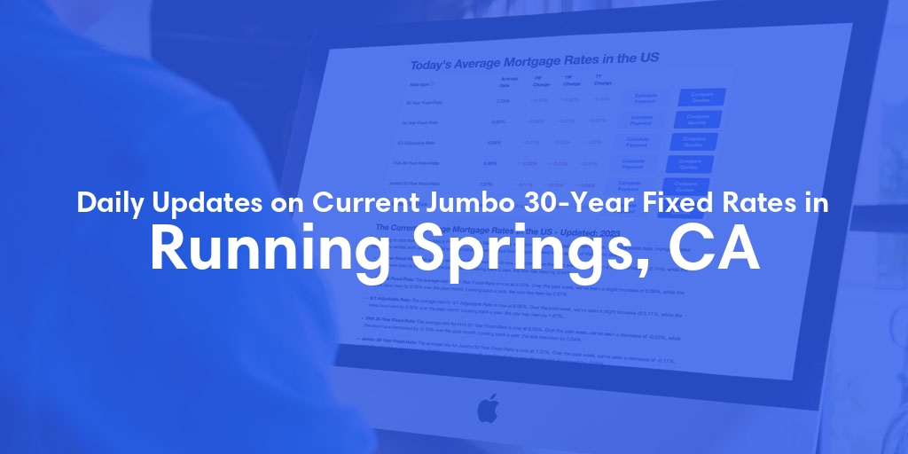 The Current Average Jumbo 30-Year Fixed Mortgage Rates in Running Springs, CA - Updated: Sun, May 19, 2024