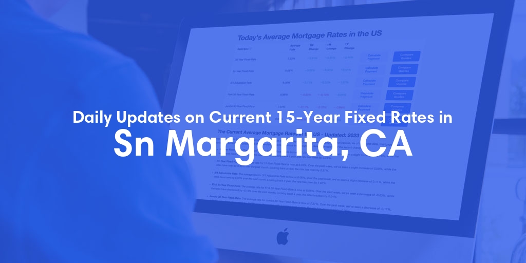 The Current Average 15-Year Fixed Mortgage Rates in Sn Margarita, CA - Updated: Sun, May 19, 2024