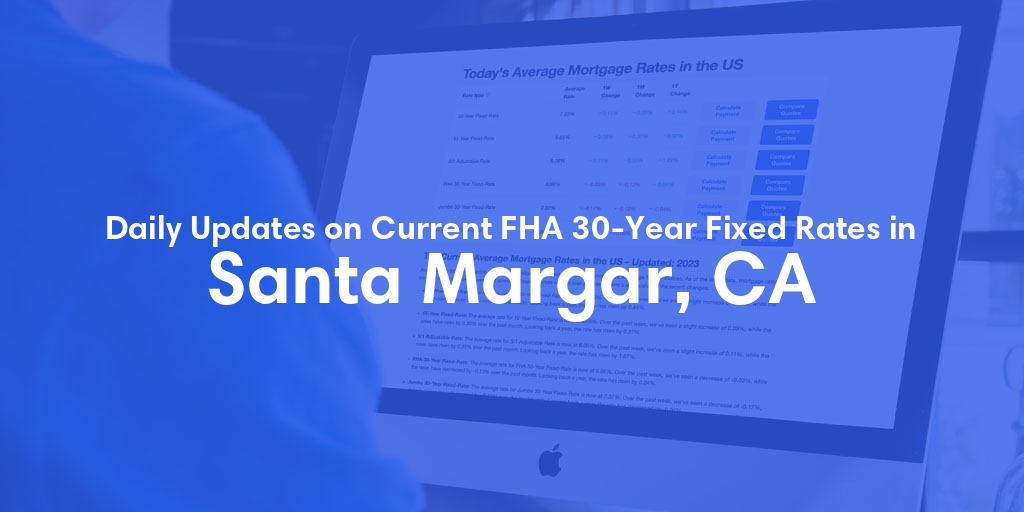 The Current Average FHA 30-Year Fixed Mortgage Rates in Santa Margar, CA - Updated: Sun, May 19, 2024