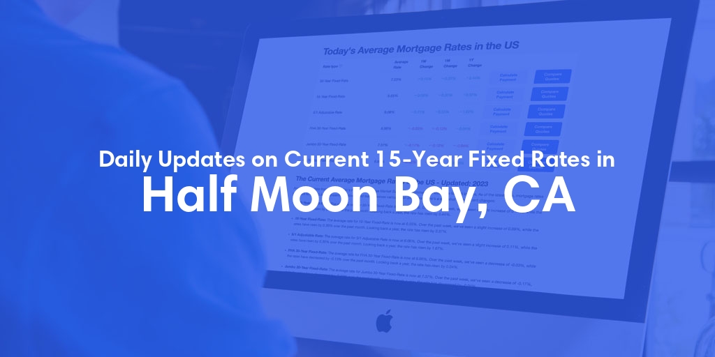 The Current Average 15-Year Fixed Mortgage Rates in Half Moon Bay, CA - Updated: Sun, May 19, 2024