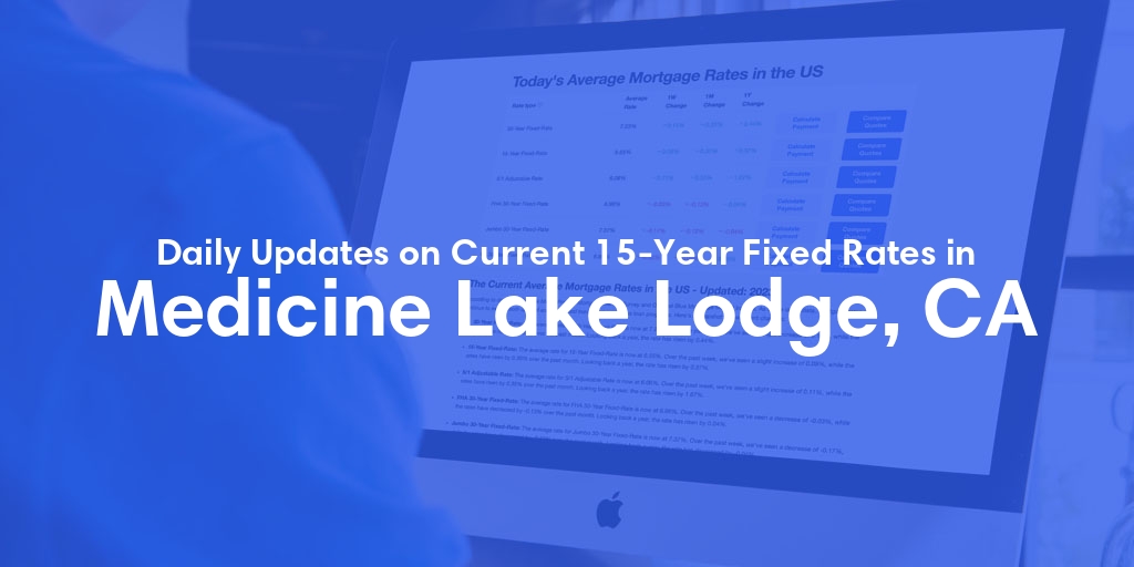 The Current Average 15-Year Fixed Mortgage Rates in Medicine Lake Lodge, CA - Updated: Fri, May 17, 2024