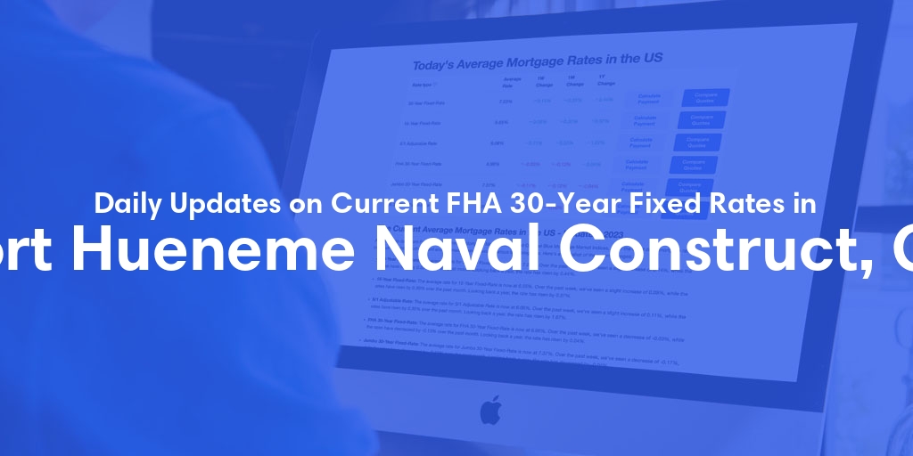 The Current Average FHA 30-Year Fixed Mortgage Rates in Port Hueneme Naval Construct, CA - Updated: Tue, May 14, 2024