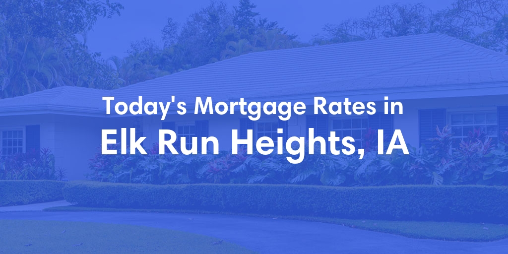 The Current Average Refinance Rates in Elk Run Heights, IA - Updated: Mon, May 20, 2024