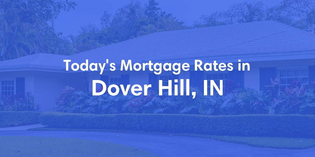 The Current Average Mortgage Rates in Dover Hill, IN - Updated: Fri, May 3, 2024