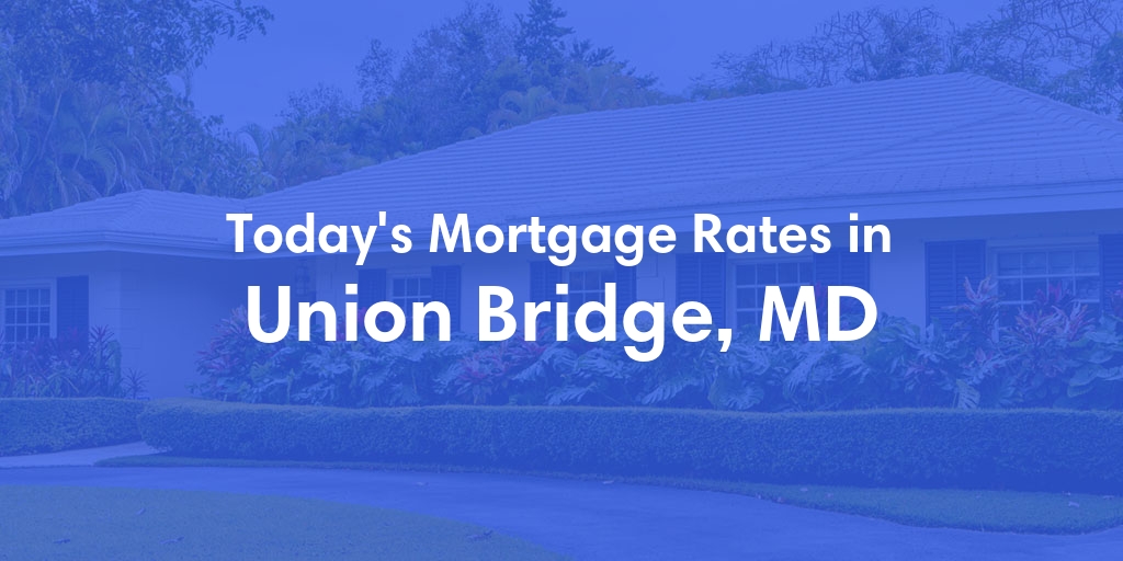 The Current Average Mortgage Rates in Union Bridge, MD - Updated: Thu, May 2, 2024
