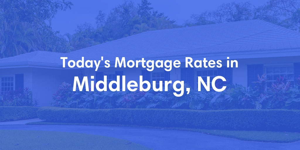 The Current Average Mortgage Rates in Middleburg, NC - Updated: Tue, May 7, 2024