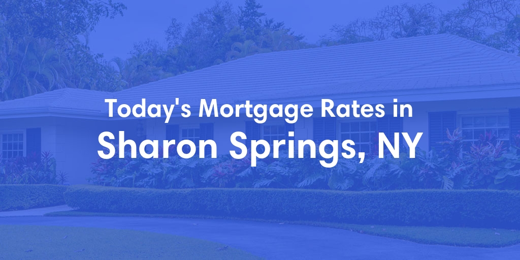 The Current Average Refinance Rates in Sharon Springs, NY - Updated: Tue, Jun 25, 2024