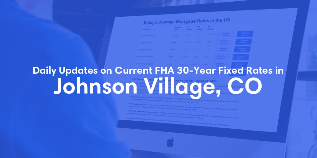 The Current Average FHA 30-Year Fixed Mortgage Rates in Johnson Village, CO - Updated: Fri, May 17, 2024