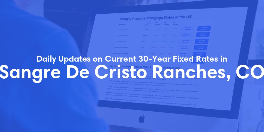 The Current Average 30-Year Fixed Mortgage Rates in Sangre De Cristo Ranches, CO - Updated: Sat, May 18, 2024